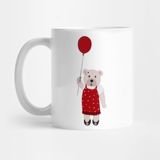 Bear with red balloon Mug